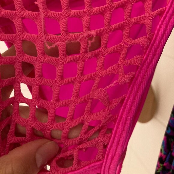 THE ROLITA COUTURE X iHR PINK SUGAR PUNK PRINCESS RAVE / FESTIVAL BODYSUIT— S - Picture 4 of 4